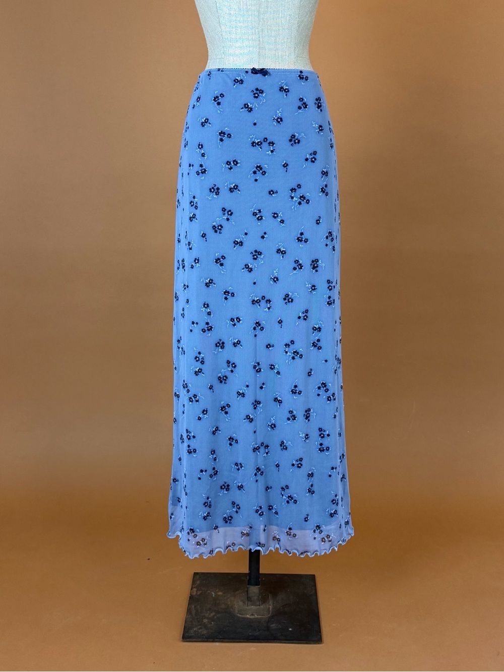 Urban Outfitters Blue Floral Maxi Skirt
